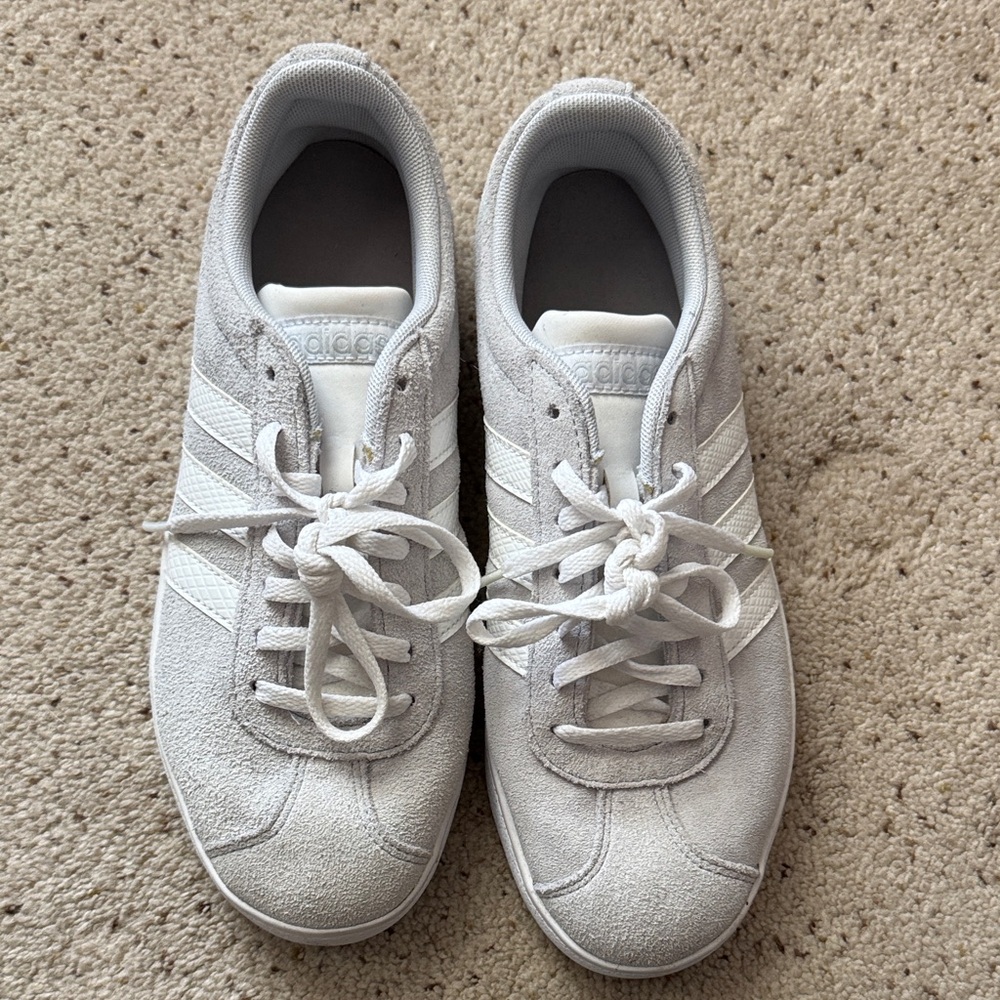 Adidas Classic White Suede Sneakers